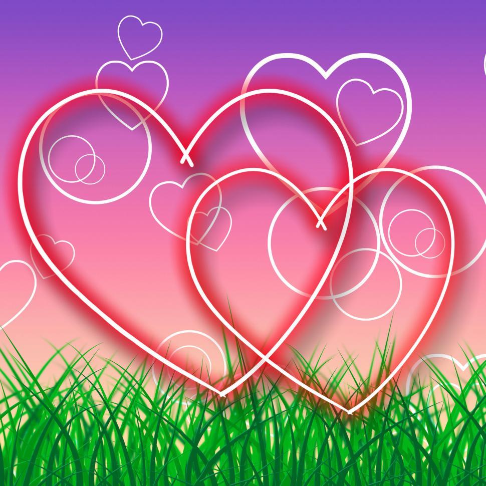 Free Image of Background Intertwinted Means Heart Shapes And Affection 