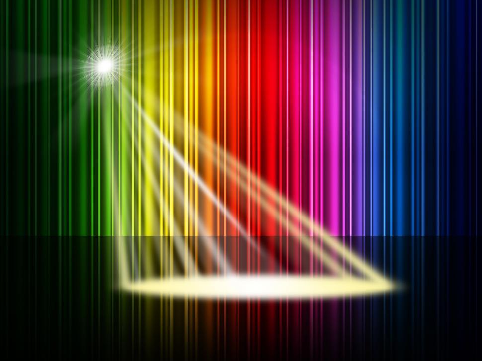 Free Image of Spectrum Spotlight Represents Colorful Background And Entertainm 