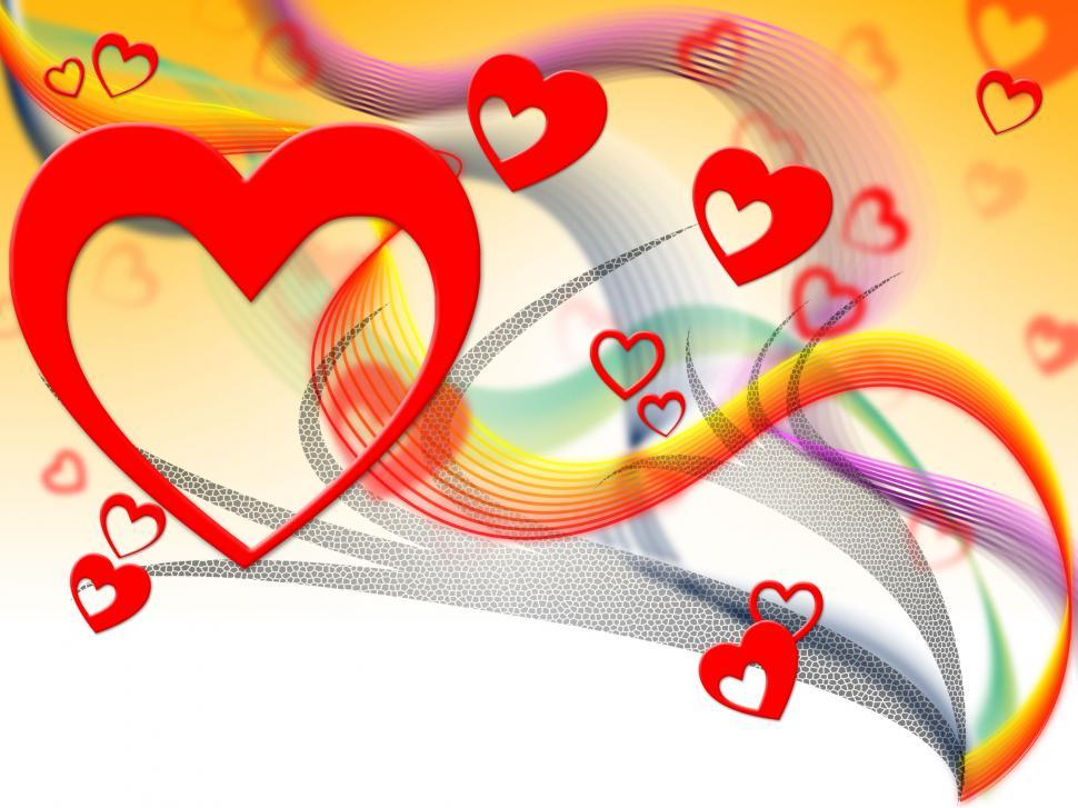 Free Image of Background Hearts Shows Valentine s Day And Affection 