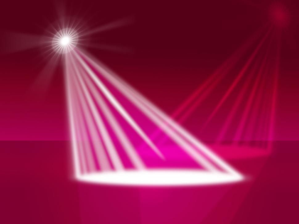 Free Image of Red Spotlight Indicates Stage Lights And Entertainment 
