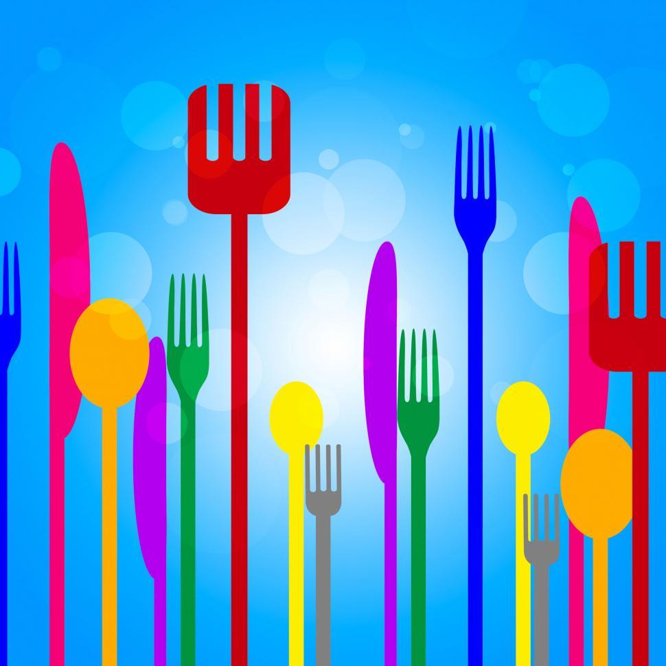 Free Image of Food Knives Means Knife Blue And Utensil 