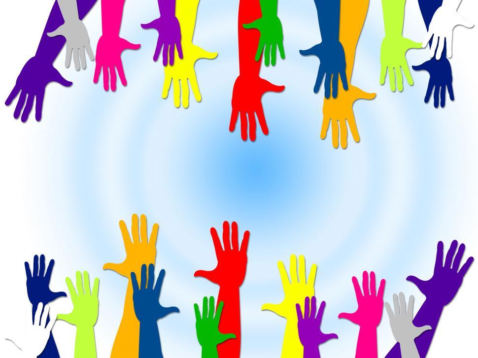 Free Image of Reaching Out Represents Hands Together And Buddies 