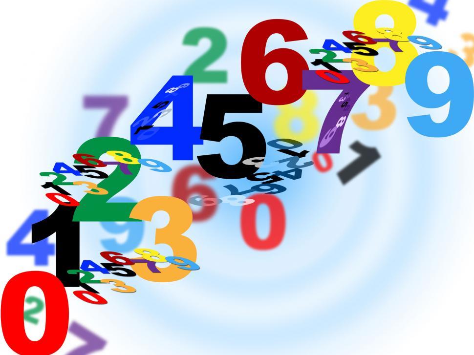 Free Image of Maths Counting Means Numerical Number And Template 