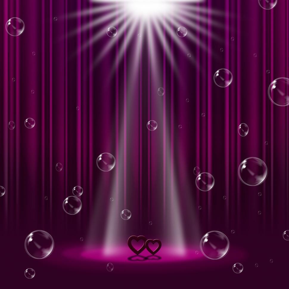 Free Image of Hearts Mauve Indicates Lightsbeams Of Light And Entertainment 