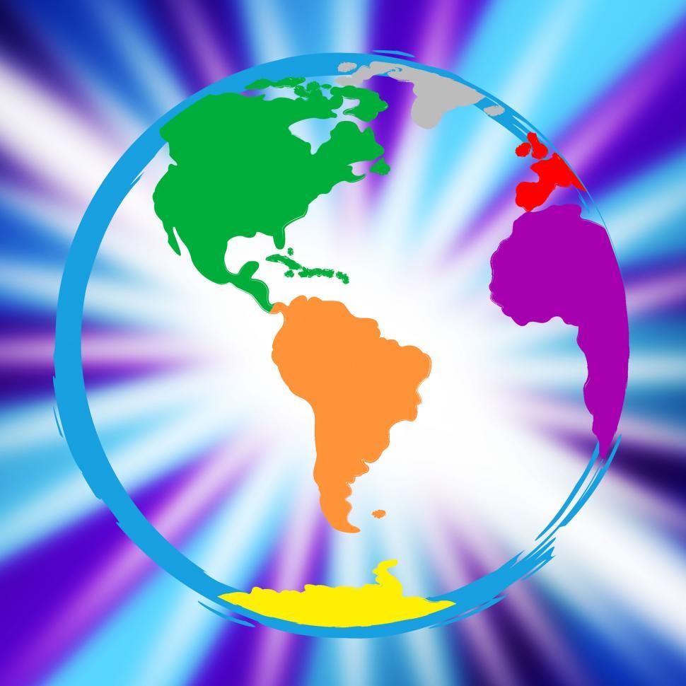 Free Image of Global Globe Represents Vibrant Planet And Globalisation 