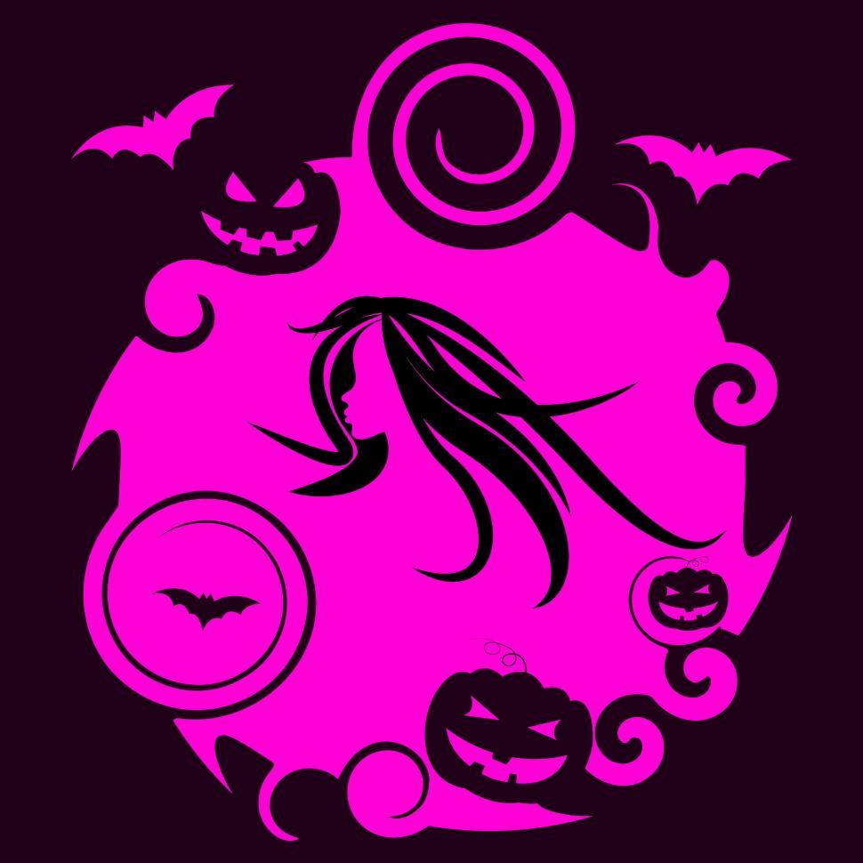 Free Image of Halloween Bat Shows Trick Or Treat And Animals 