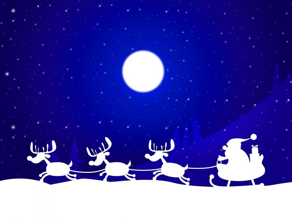 Free Image of Xmas Reindeer Indicates Father Christmas And Celebration 