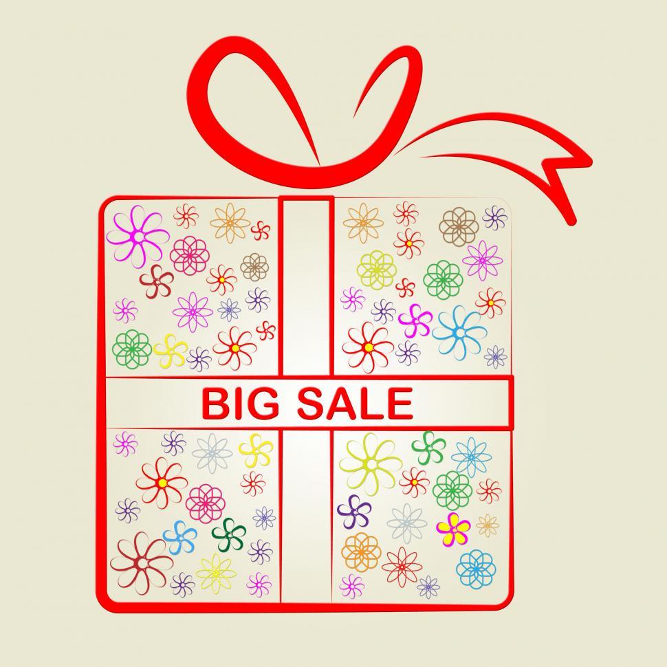 Free Image of Sale Big Means Gift Box And Clearance 