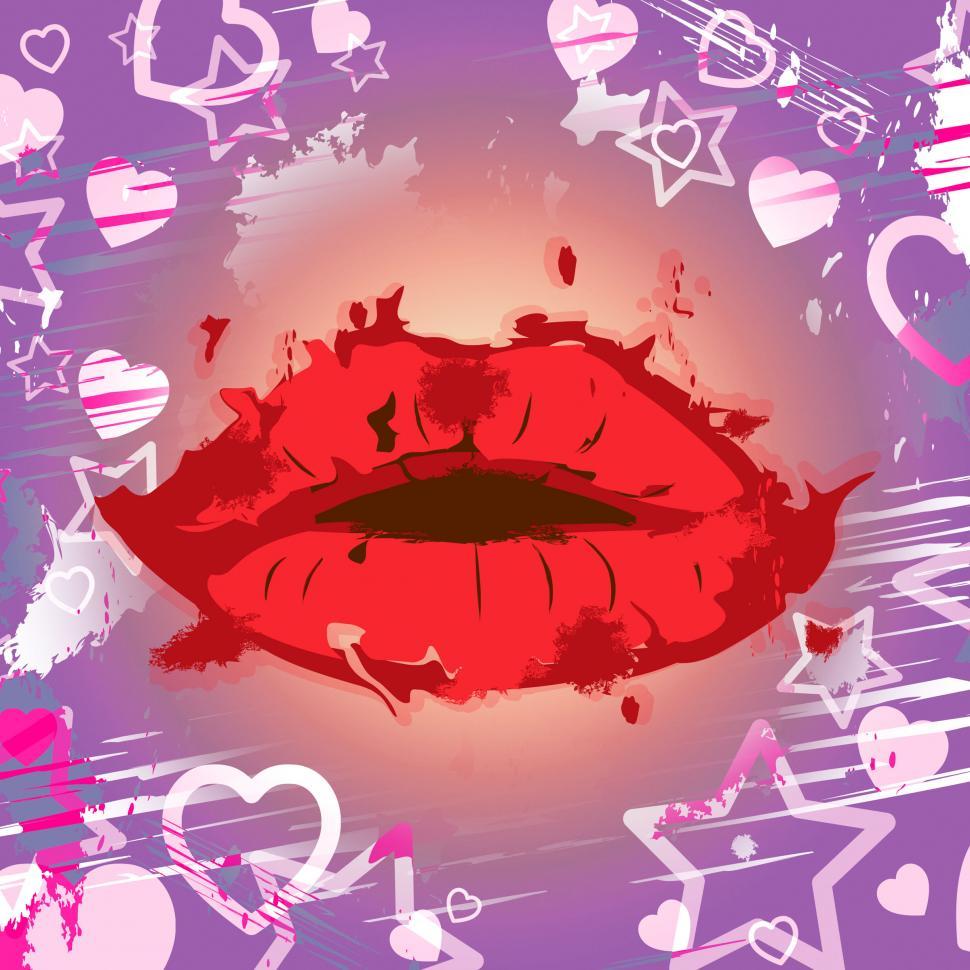 Free Image of Lips Red Indicates Make Up And Beauty 