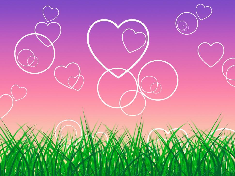 Free Image of Copyspace Grass Means Heart Shape And Environment 