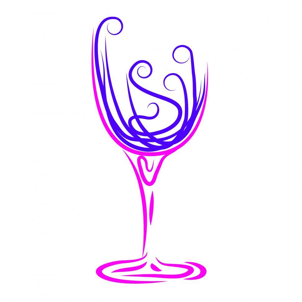 Free Image of Wine Glass Represents Winetasting Alcoholic And Celebrations 