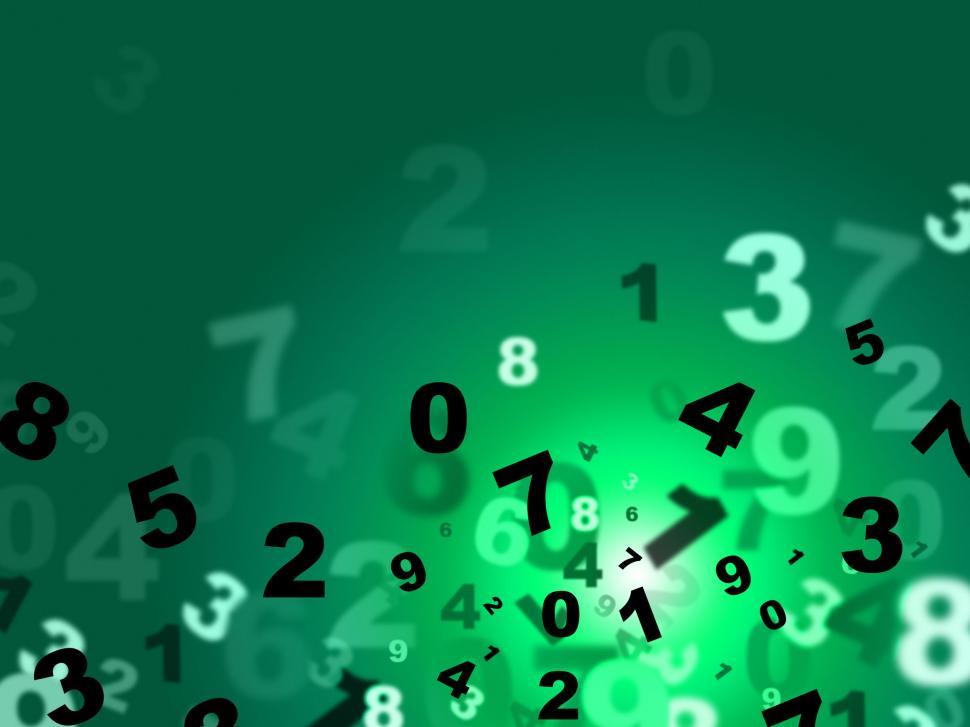 Free Image of Calculate Green Represents High Tec And Count 