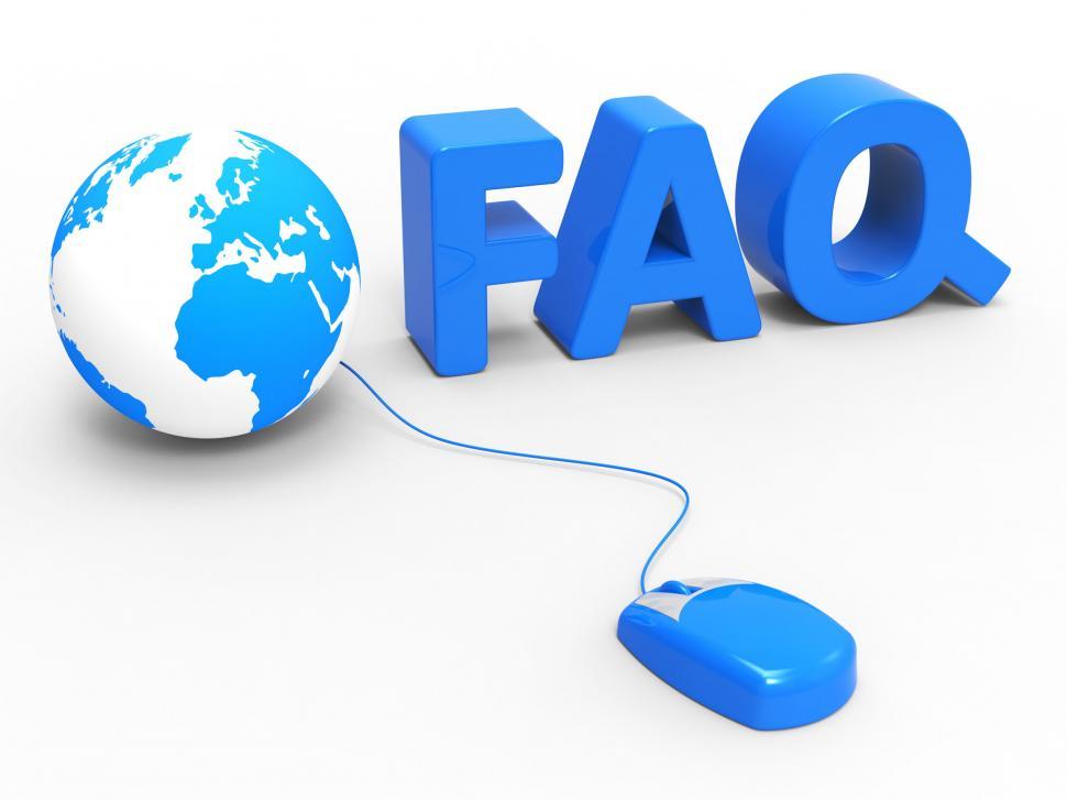 Free Image of Faq Global Represents World Wide Web And Www 
