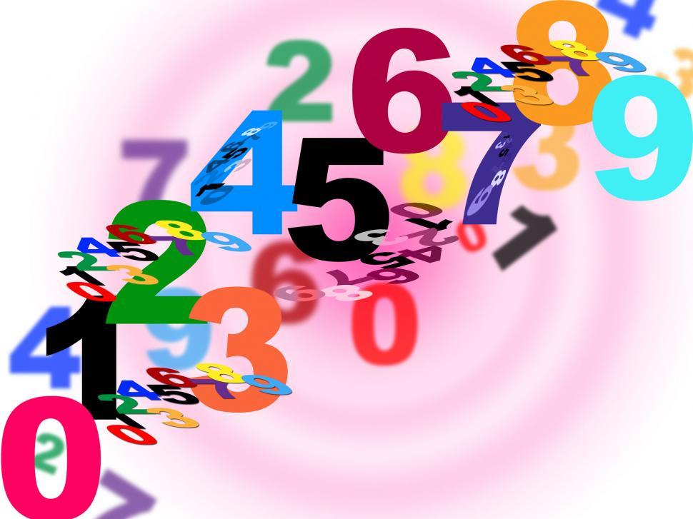 Free Image of Numbers Counting Means Numeracy Numerical And Backdrop 
