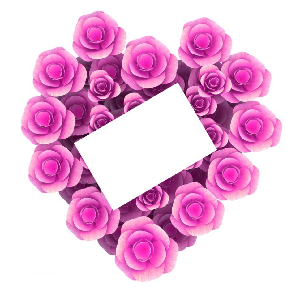 Free Image of Gift Card Indicates Valentine s Day And Bloom 