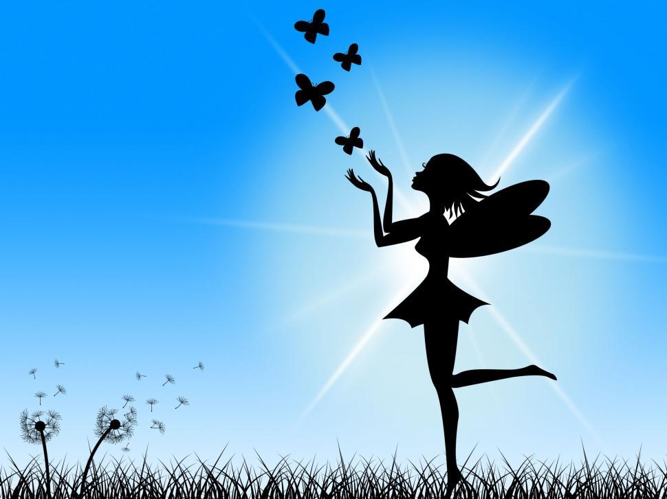 Free Image of Butterflies Blue Means Fairy Tale And Sun 