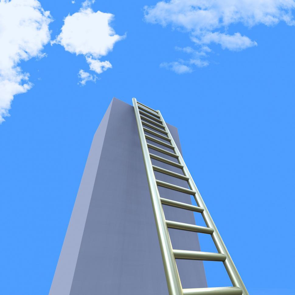 Free Image of Sky Ladders Indicates Step Upwards And Raise 
