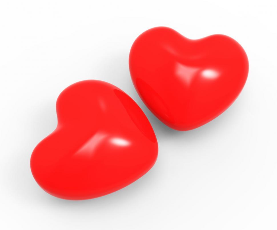 Free Image of Hearts Love Represents Valentine Day And Compassionate 
