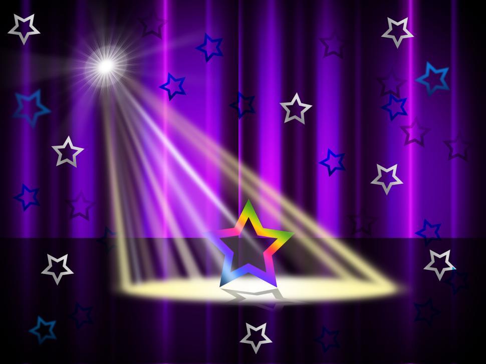Free Image of Spotlight Purple Means Stage Lights And Beam 