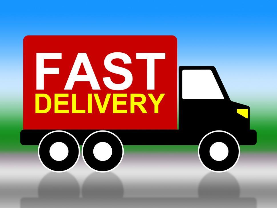 Free Image of Fast Delivery Shows High Speed And Transporting 
