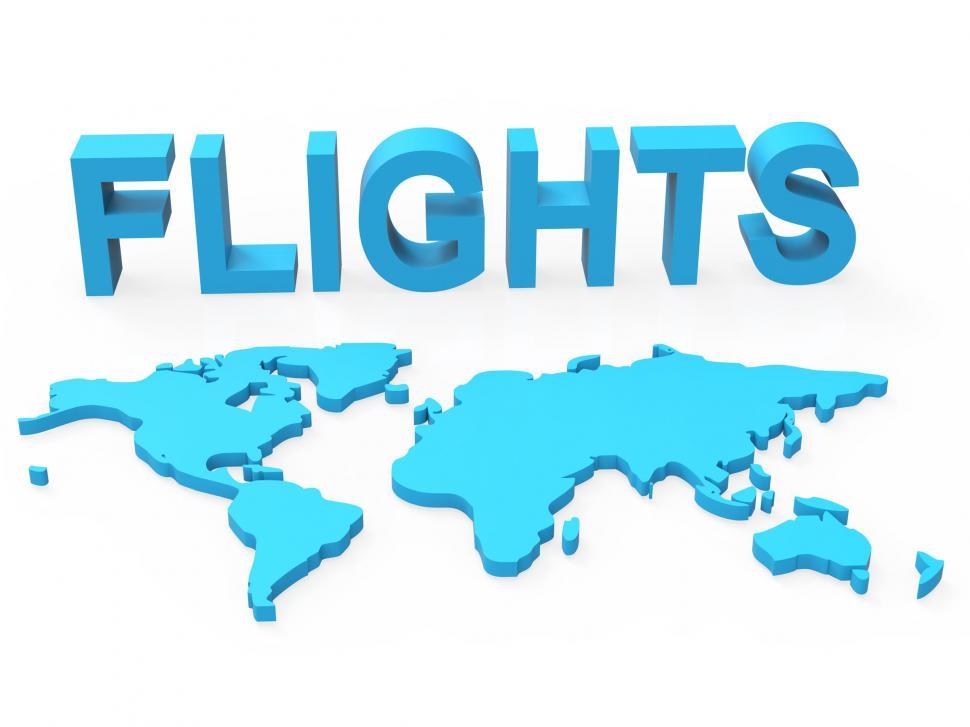 Free Image of World Flights Shows Plane Transport And Worldly 