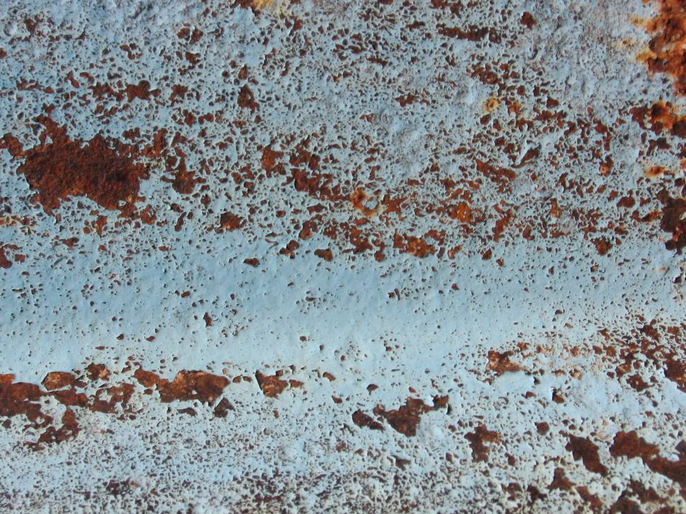 Free Image of Weather Blue Paint and Rust 