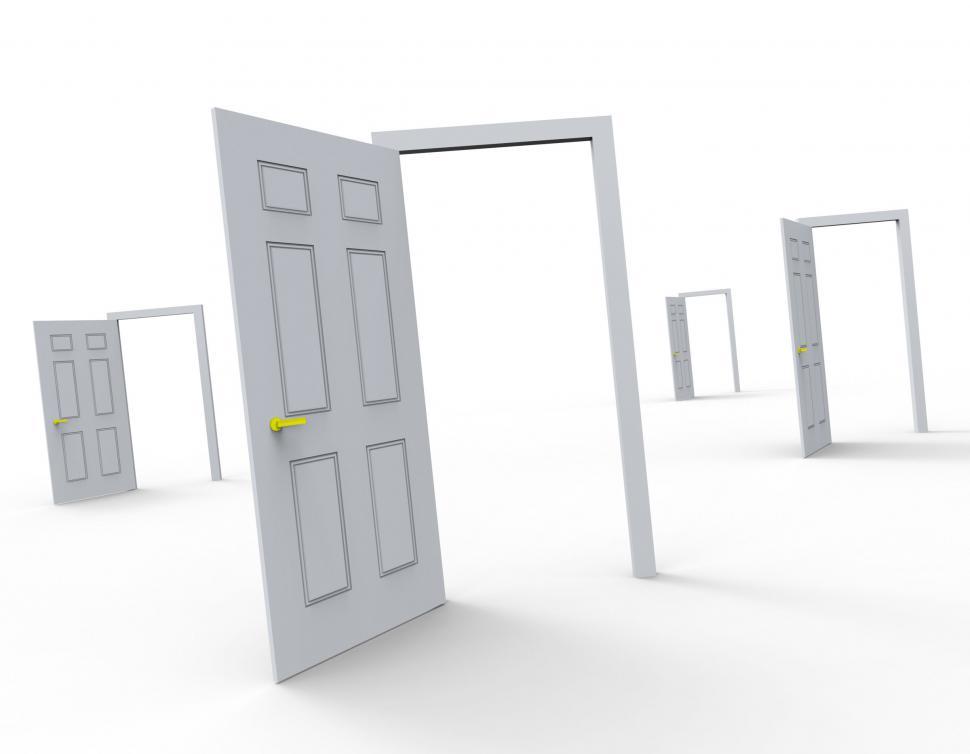 Free Image of Doors Choice Represents Doorway Doorframe And Doorways 