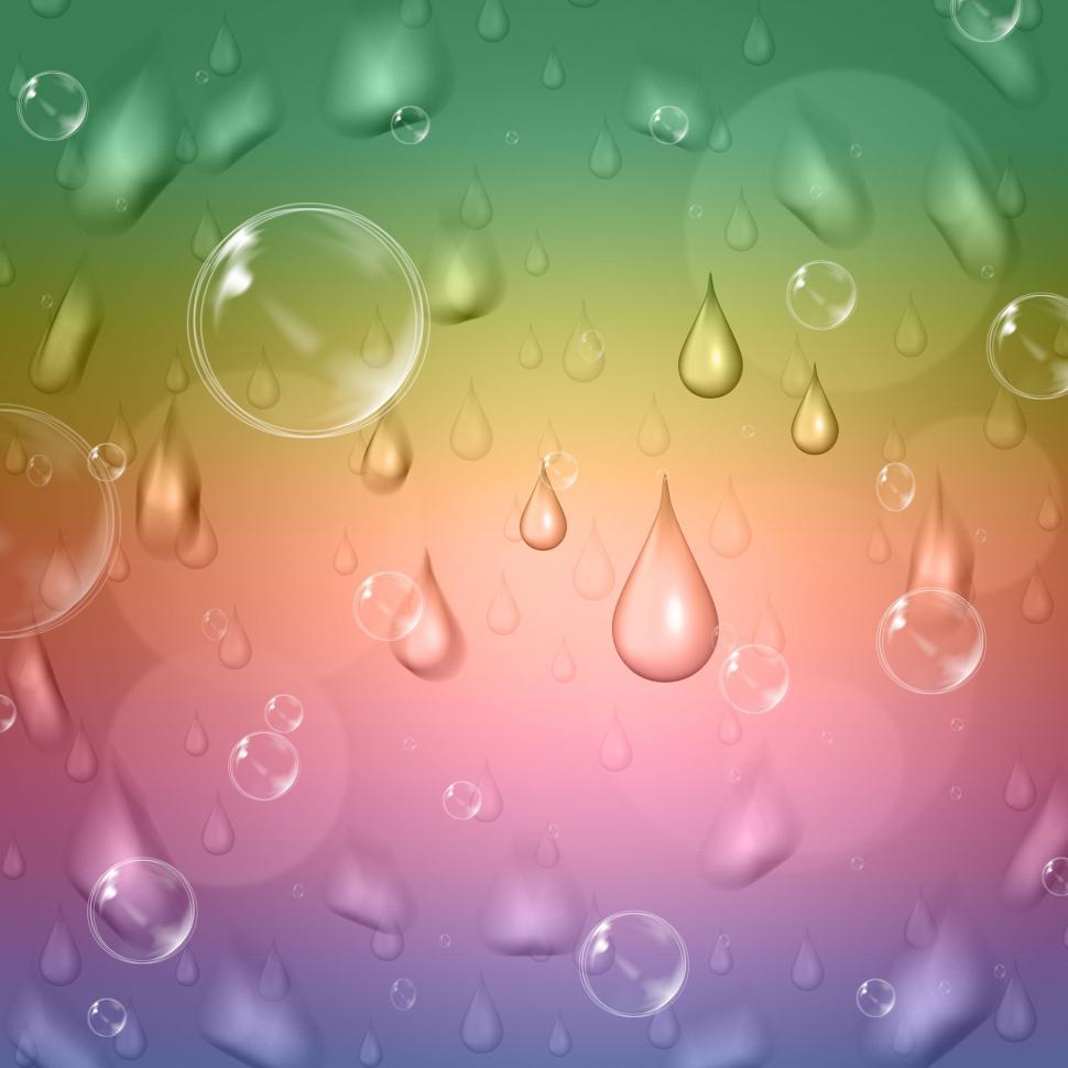 Free Image of Pastel Color Means Rain Drop And Abstract 