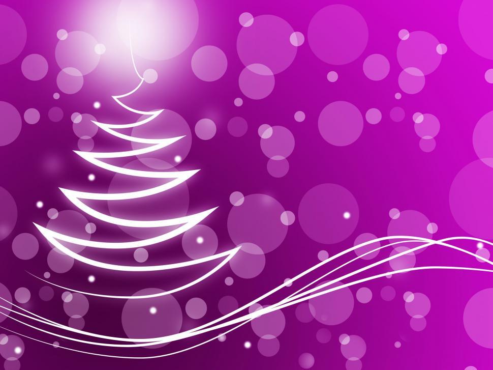 Free Image of Xmas Tree Shows Bokeh Lights And Artistic 