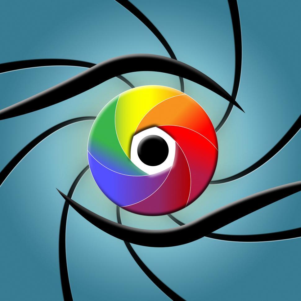 Free Image of Eye Spectrum Indicates Colour Splash And Colourful 