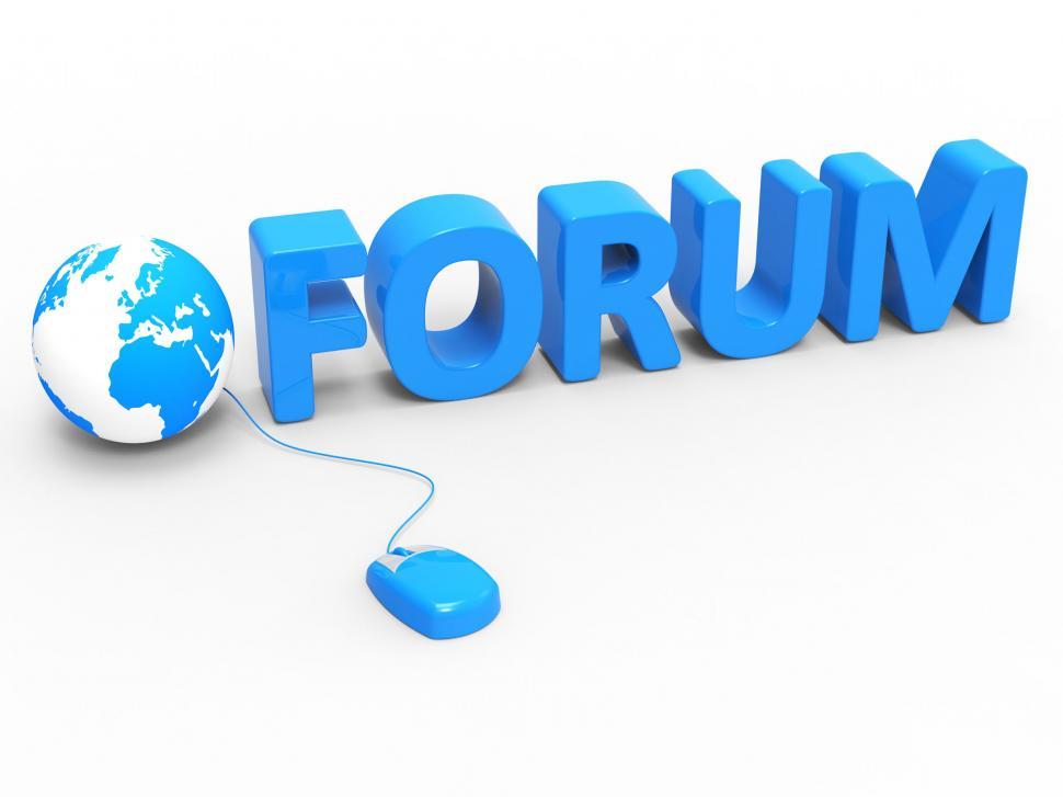 Free Image of Forum Global Represents World Wide Web And Chat 
