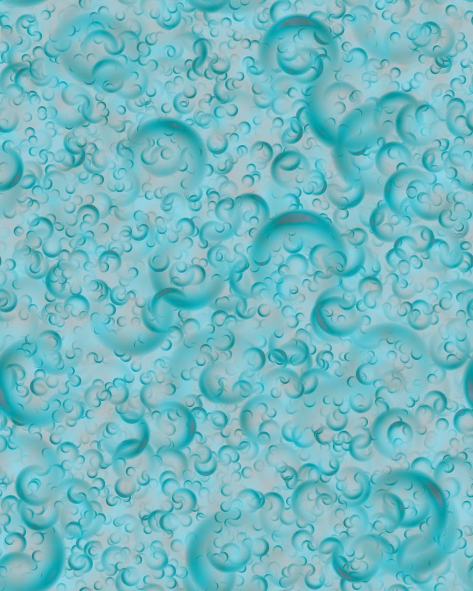 Free Image of Blue Background With Water Bubbles 