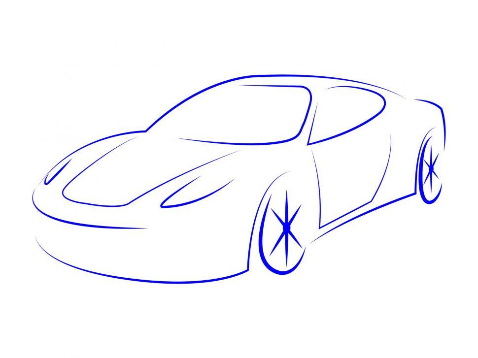 Free Image of Illustration Modern Represents Sport Car And Automotive 
