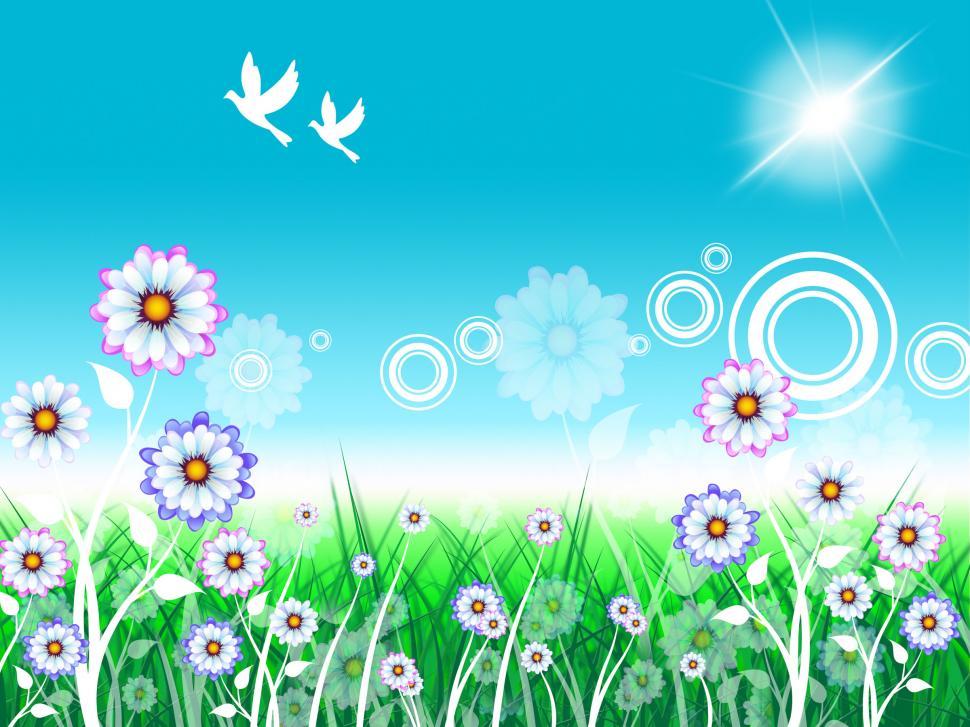 Free Image of Birds Floral Indicates Florist Bloom And Flowers 