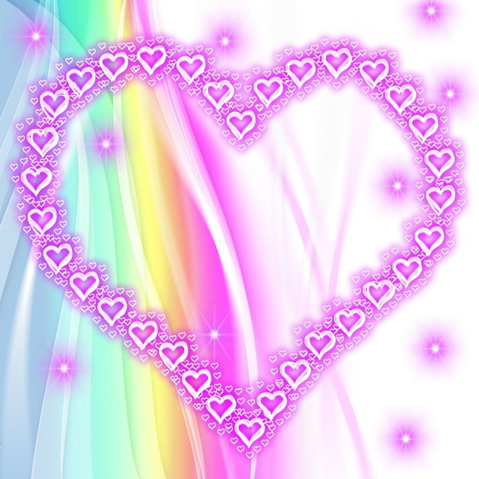 Free Image of Background Heart Represents Valentines Day And Backgrounds 