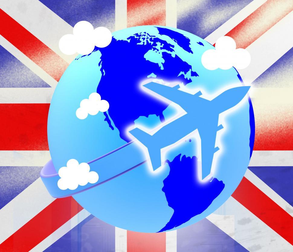 Free Image of Union Jack Represents English Flag And Airline 