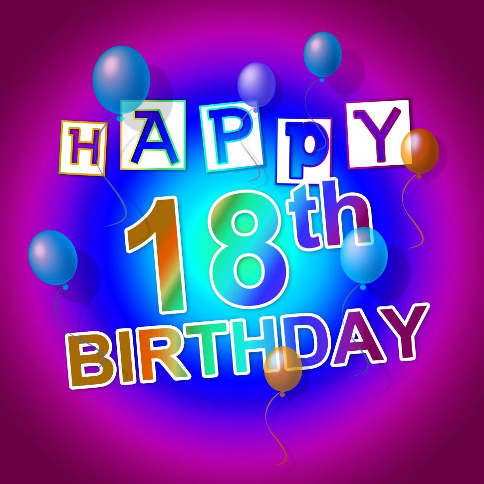 Free Image of Happy Birthday Represents Cheerful Fun And Celebrations 