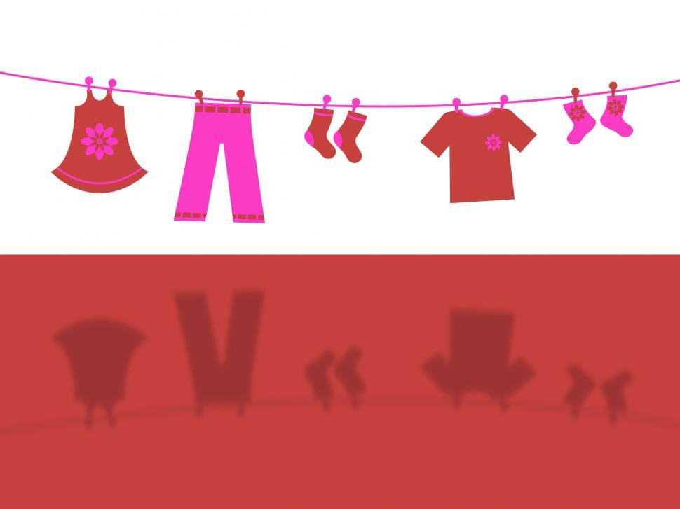 Free Image of Clothes Line Represents Laundry Laundered And Outfit 
