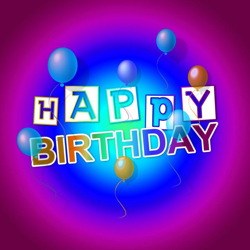 Free Image of Happy Birthday Shows Party Celebration And Happiness 