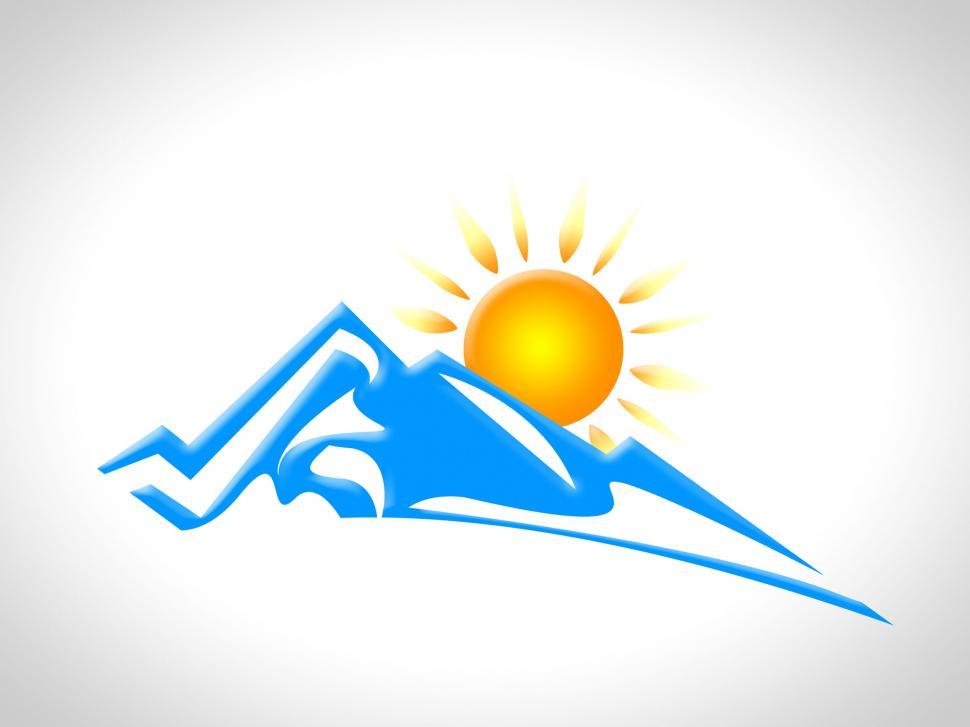 Free Image of Snow Mountain Represents Sun Snowy And Sunshine 
