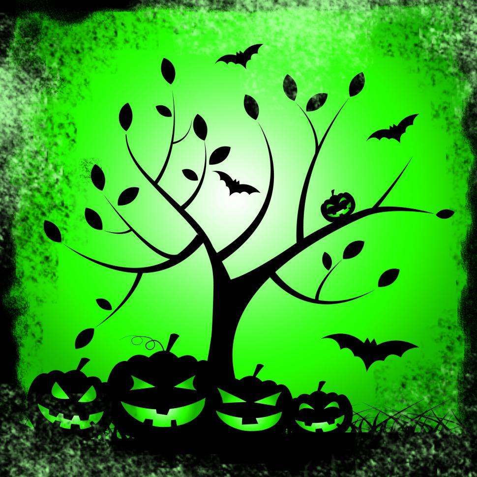 Free Image of Tree Halloween Represents Trick Or Treat And Environment 