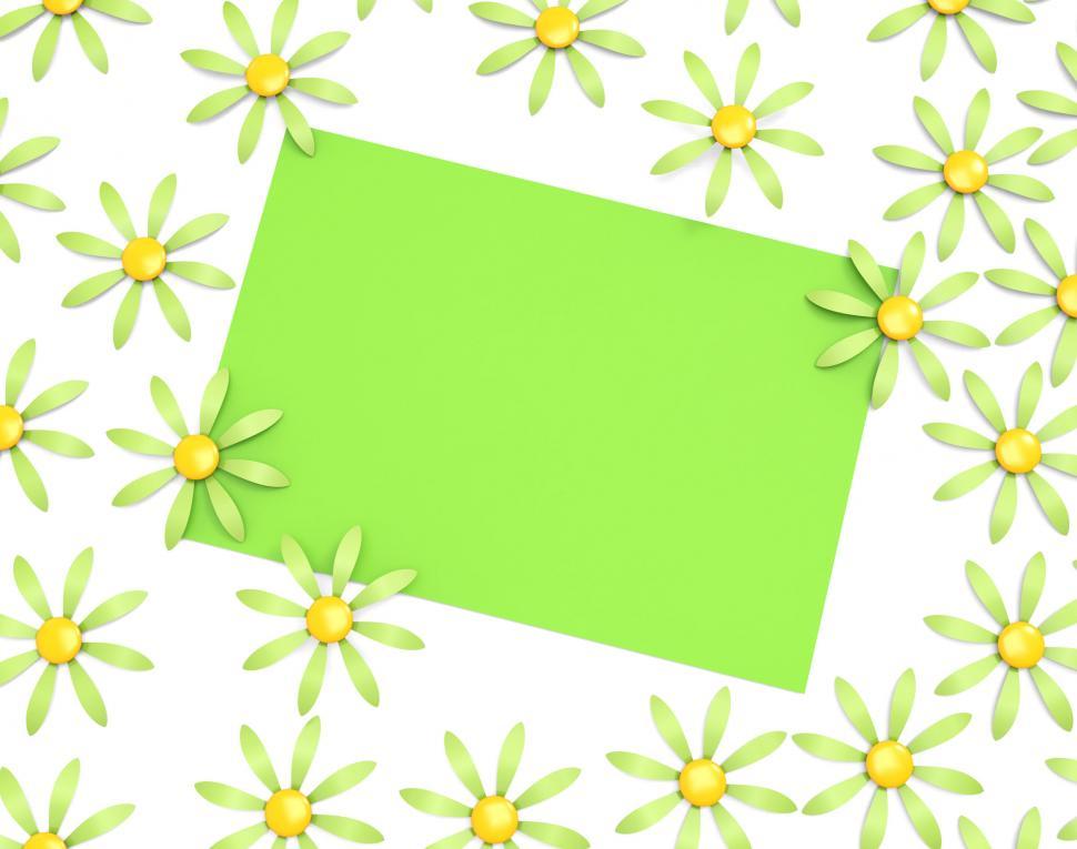 Free Image of Gift Card Shows Text Space And Bouquet 