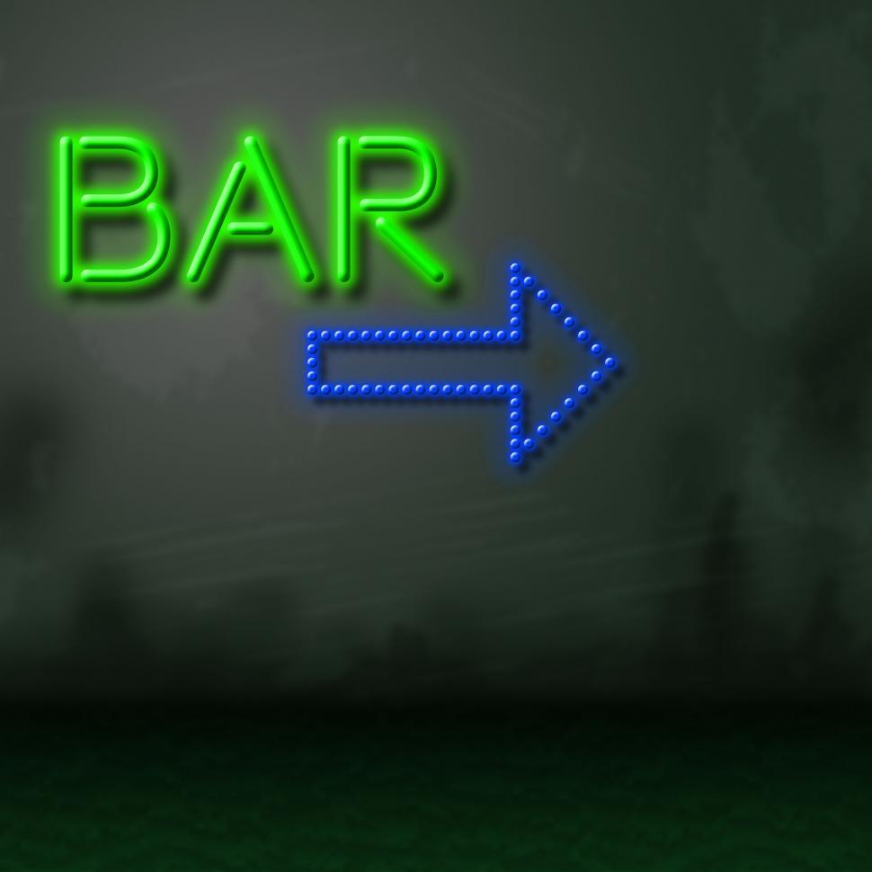 Free Image of Bar Neon Represents Nightlife Glowing And Tavern 