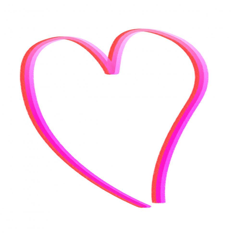 Free Image of Heart Copyspace Represents Valentine s Day And Blank 