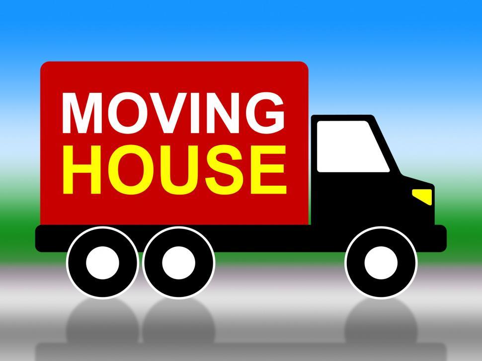 Free Image of Moving House Shows Change Of Address And Delivery 