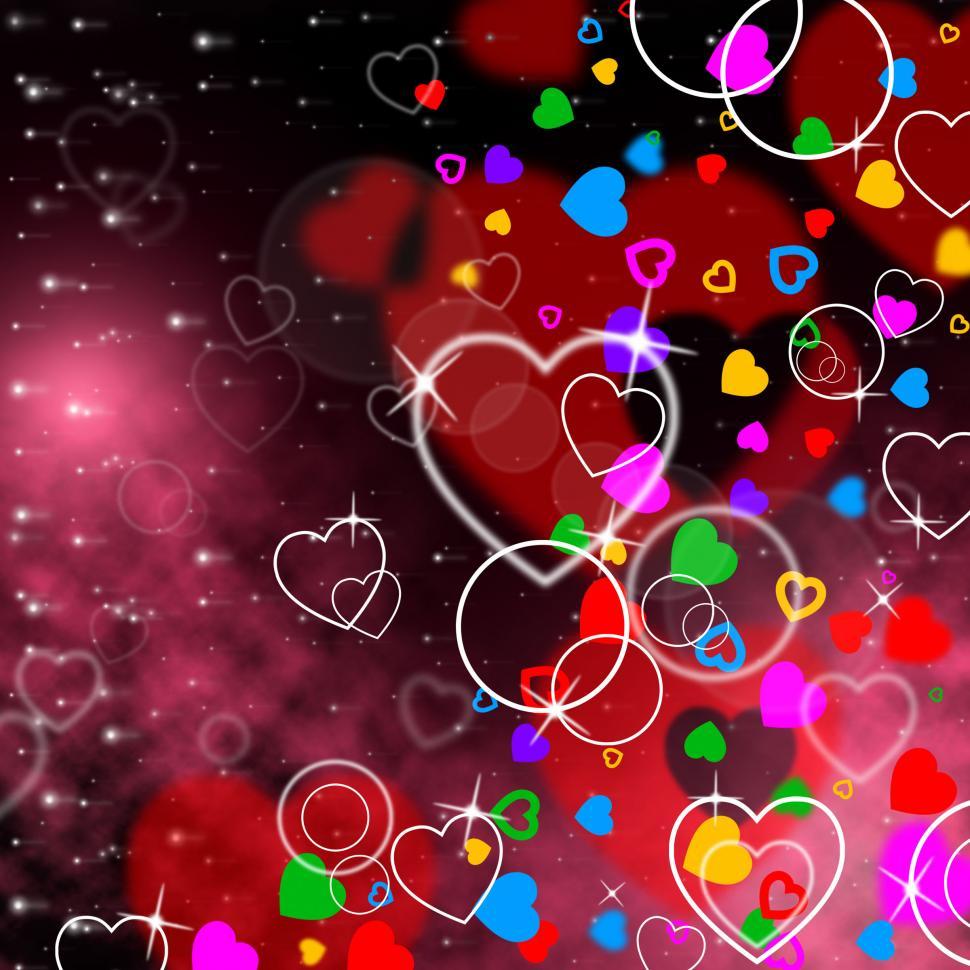 Free Image of Background Heart Means Valentine s Day And Affection 
