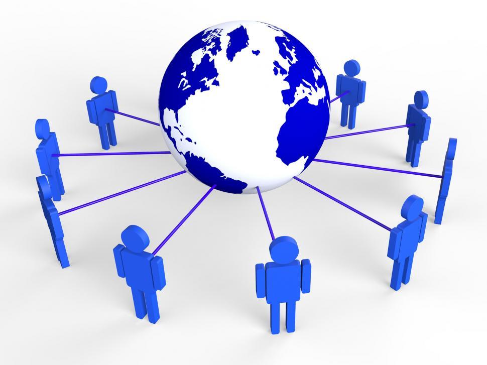 Free Image of Global Computer Means Lan Network And Communicate 
