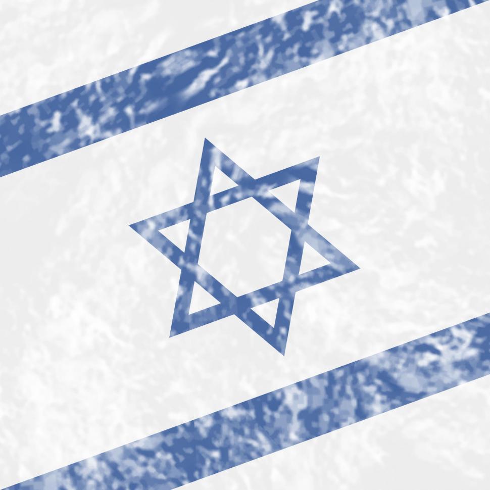 Free Image of Israel Grunge Shows Waving Flag And Country 