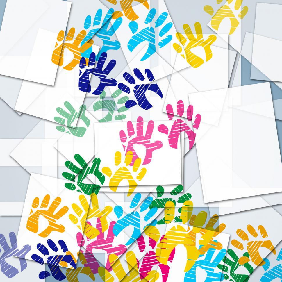 Free Image of Color Handprints Represents Artwork Watercolor And Colorful 