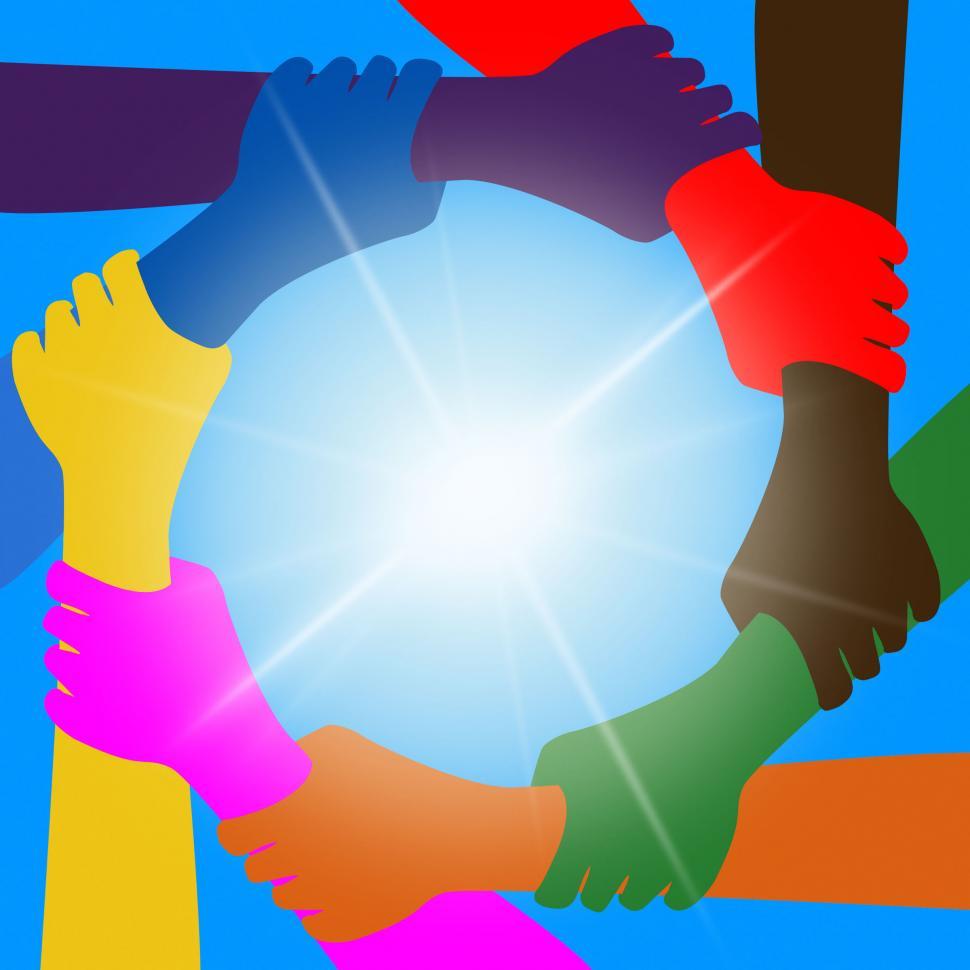 Free Image of Holding Hands Indicates Unity Friends And Togetherness 
